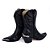 Bota Texana Feminina Couro Preto com Biqueira - Silverado Botas - Imagem 3
