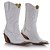 Bota Texana Feminina Couro Branco com Biqueira - Silverado Botas - Imagem 3