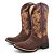 Bota Texana Country Feminino Couro Café e Tabaco - Silverado Botas - Imagem 2