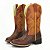 Bota Texana Country Feminino Couro Camel - Silverado Botas - Imagem 3