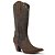 Bota Texana Feminina Couro Crazy Cafe - Silverado Botas - Imagem 1
