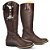 Bota Hipica Masculina com faca Acoplada Chocolate - Silverado Botas - Imagem 1