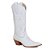 Bota Texana Feminina Couro Floater Branco - Silverado Botas - Imagem 1