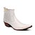 Botina Country Bico Fino Masculino Couro Branco - Silverado Botas - Imagem 1