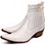 Botina Country Bico Fino Masculino Couro Branco - Silverado Botas - Imagem 3