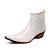 Botina Country Bico Fino Masculino Couro Branco - Silverado Botas - Imagem 2