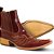 Botina Country Bico Fino Masculino Couro Pinhao Aguia - Silverado Botas - Imagem 2