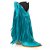 Bota Texana Feminina Franja Couro Dallas Azul Turquesa - Silverado Botas - Imagem 1