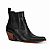 Botina Feminina Couro Mustang Preto - Silverado Botas - Imagem 1