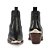 Botina Feminina Couro Floater Preto c/ biq Prata - Silverado Botas - Imagem 3