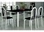 Mesa Soma Tampo 1.40 x 0.75 em Ardósia  ou Granito com 06 cadeiras grossas - Soma - Imagem 1