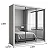 Roupeiro Casal Veneza Premium 1.88m com 03 Portas de Correr  Espelhada - Carioca Móveis - Imagem 4