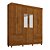 Guarda Roupa Verona 6 Portas 4 Gavetas C/ Espelho - Salleto - Imagem 2