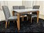 Mesa Londrina Tampo Grafite 120×80 com 4 Cadeiras Luxo Veludo- Rufato - Imagem 1