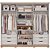 Roupeiro de Casal Santorine 100% MDF 2.67m  08P06G  -Panan - Imagem 3