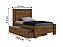 Cama Solteiro Primícia Plus + Cama Auxiliar Solteiro 2 Gavetas - D Doro - Imagem 3