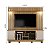 Home Theater Plenus 2.00m Tv até 60"Cinamomo/Off White - Valdemóveis - Imagem 2