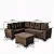 Sofa Canto 5 lugares com puff Alemanha - Imagem 14