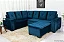 Sofa Canto 5 lugares com puff Alemanha - Imagem 2