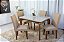 Mesa de jantar Londrina imbuia tampo cop off 1.20x80 com 04 cadeiras luxo - Rufato - Imagem 9