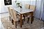 Mesa de jantar Londrina imbuia tampo cop off 1.20x80 com 04 cadeiras luxo - Rufato - Imagem 8