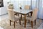 Mesa de jantar Londrina imbuia tampo cop off 1.20x80 com 04 cadeiras luxo - Rufato - Imagem 10