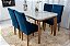 Mesa de jantar Londrina imbuia tampo cop off 1.20x80 com 04 cadeiras luxo - Rufato - Imagem 6