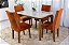 Mesa de jantar Londrina imbuia tampo cop off 1.20x80 com 04 cadeiras luxo - Rufato - Imagem 11