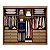 Roupeiro 3 portas espelhadas Diamond Plus 100% MDF largura -Novo Horizonte  Rf - Imagem 3