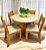 Conjunto Mesa Flipp Slin com 04 cadeiras Brisa- Viero Móveis - Imagem 1