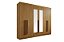 Roupeiro Da Vinci 06 portas 100% MDF Com Espelhos - D Doro - Imagem 2