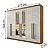 Roupeiro Da Vinci 06 portas 100% MDF Com Espelhos - D Doro - Imagem 6