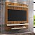 Painel Leme 1.50m Tv até 60" Impressão Ripada 3D- Bechara Móveis Rf - Imagem 1