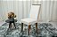 Mesa de Jantar Londrina Tampo Cop Vidro Off White 1.20x0.80 c/4 cadeiras Lunara com Puxador- Rufato - Imagem 3