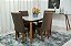Mesa de Jantar Londrina Tampo Cop Vidro Off White 1.20x0.80 c/4 cadeiras Lunara com Puxador- Rufato - Imagem 6