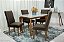 Mesa de Jantar Londrina Tampo Cop Vidro Off White 1.20x0.80 c/4 cadeiras Lunara com Puxador- Rufato - Imagem 5