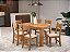 Mesa Fucsia 1.36m com 06 cadeiras Briza - Viero Móveis sr - Imagem 1