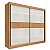 Roupeiro 2P. Cancun Ripado 2.20m 100% MDF - D Doro - Imagem 1