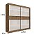 Roupeiro 2P. Cancun Ripado 2.20m 100% MDF - D Doro - Imagem 6