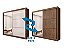 Roupeiro 2P. Titanium com espelho 100% MDF 2.20m - D Doro - Imagem 4