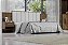 Cabeceira Casal Íris Larg. 2.45m com Detalhe Ripado 100% MDF Cinamomo/Off D'Doro - Imagem 4