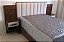 Cabeceira Casal Íris Larg. 2.45m com Detalhe Ripado 100% MDF Cinamomo/Off D'Doro - Imagem 1