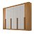 Roupeiro Daymond 8 Portas Ripado 100% MDF Cinamomo/Off White -  D'Doro - Imagem 2