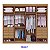 Roupeiro Daymond 8 Portas Ripado 100% MDF Cinamomo/Off White -  D'Doro - Imagem 5