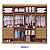 Roupeiro Daymond 8 Portas Ripado 100% MDF Cinamomo/Off White -  D'Doro - Imagem 6