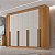 Roupeiro Daymond 8 Portas Ripado 100% MDF Cinamomo/Off White -  D'Doro - Imagem 1
