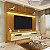 Painel Nobre Larg. 1.85m + Rack Requinte Larg. 1.72m C/LED Naturale/Off Tv até 75" -  Geliusrf - Imagem 1