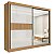 Roupeiro 2 Portas Titanium Ripado 100% MDF Larg. 2.20m - D Doro - Imagem 1