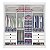 Roupeiro 2 Portas Titanium Ripado 100% MDF Larg. 2.20m - D Doro - Imagem 11