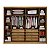 Roupeiro Santoro 6 Portas C/Detalhe Ripado 100% MDF Larg. 2.43m - Novo Horizonte - Imagem 4